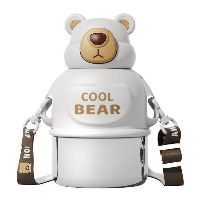 Cartoon children's handheld glass stainless steel for men and women…