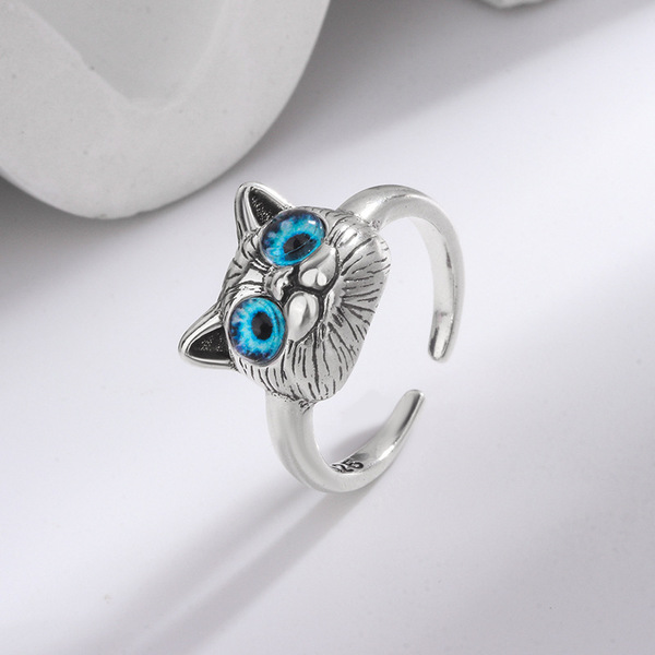 retro three dimensional cartoon cute ring