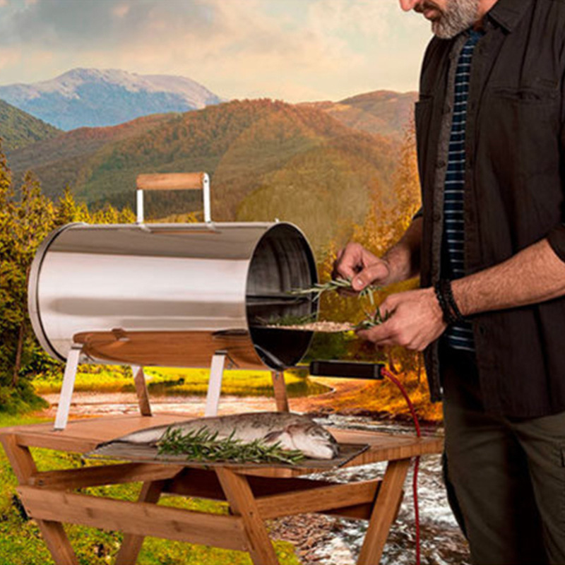 Certificación CE horno de pescado fumado horno de acero inoxidable horno de barbacoa horno de cocción horno de ahumado horno de barbacoa sin humo