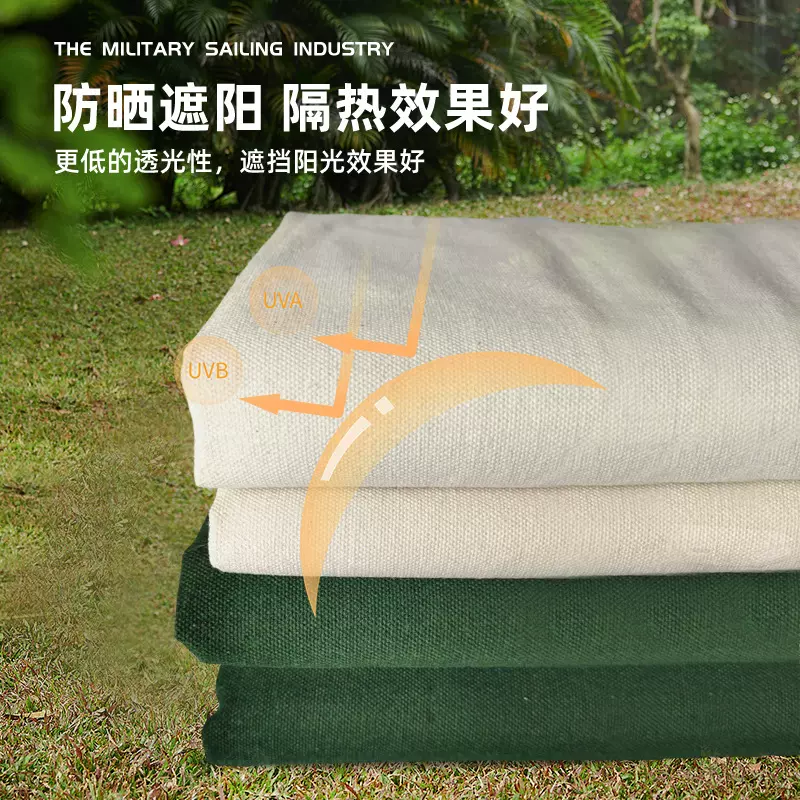 定制涤棉帆布黑色再生棉粗布16安帆布鞋材帆布箱包加厚布包布料