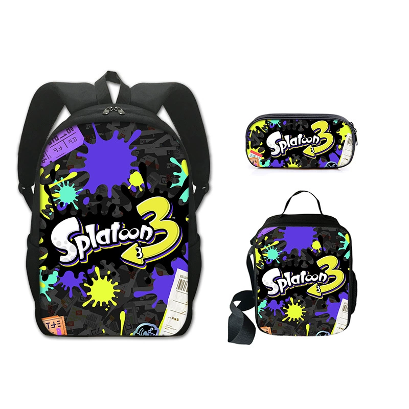 Backpack, pencil case, set, new collection, polyester, 3 piece set