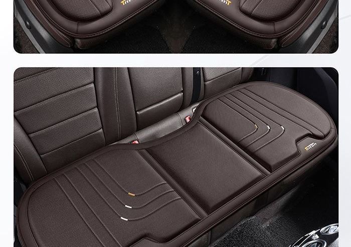 Summer rear seat luxury car seat cushion, breathable leather, ventilated, suitable for all seasons, three-piece set, single piece