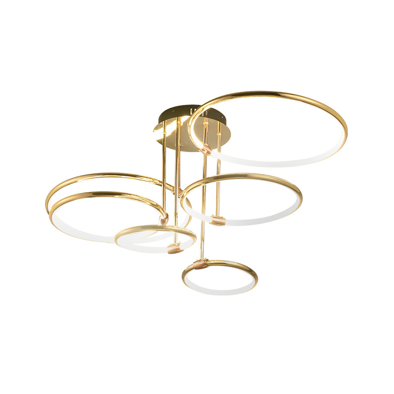 Luz posmoderna moda de lujo sala de estar comedor araña diseñador elegante personalidad creativa bar dormitorio lámparas redondas