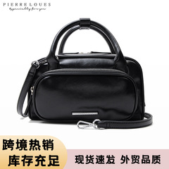 亚马逊新款波士顿包bag 大容量多口袋PU软皮枕头包跨境专供包包女