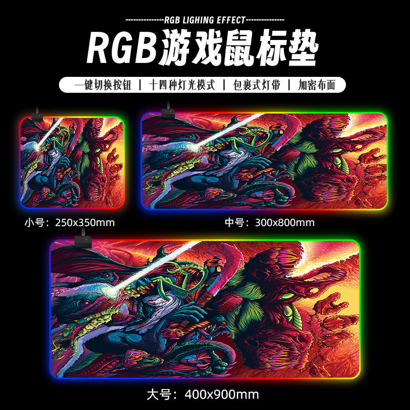 Alfombrilla de Ratón RGB – Mouse Pad Gamer con Memoria de Apagado