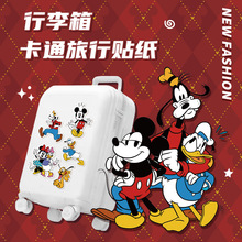 迪士尼正版米奇米妮唐老鸭行李箱贴手机INS装饰卡通手帐贴画 批发