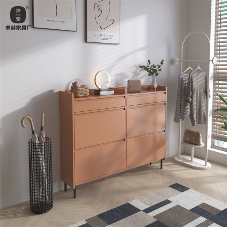 Taifei 오렌지 신발장 120 길이, 너비 28, 높이 110cm