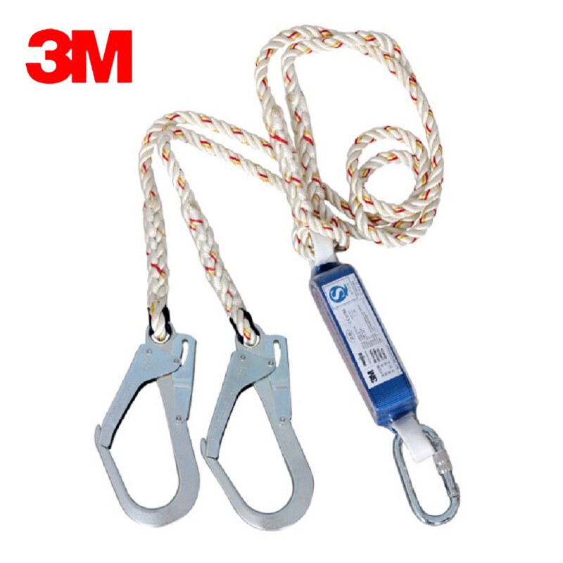 3M 1390022 baotate autobloqueo gancho trabajo aéreo anti-caída doble gancho absorción de choque cuerda de conexión 1,2 m