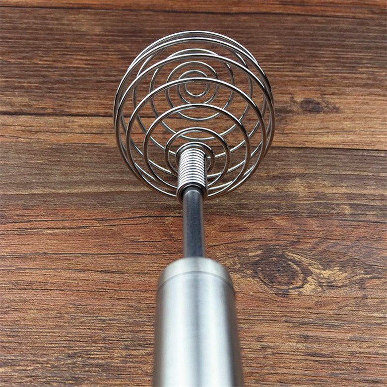 Baking Kitchen Handheld White Mixer Whisk Manual Egg Beater Stainless Steel Tool Cream Multi-use_voghion.com