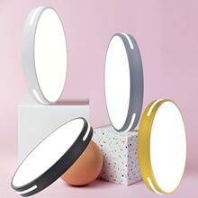 北欧马卡龙吸顶灯外壳套件批发阳台卧室灯现代简约圆形走廊过道灯