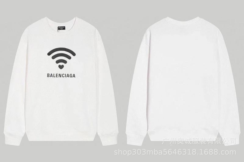 国境を越えた貿易 B's 24ss 秋 BB's ロゴプリント スウェットシャツ 380g コーマ綿二重糸 メンズ レディース スウェットシャツ|undefined