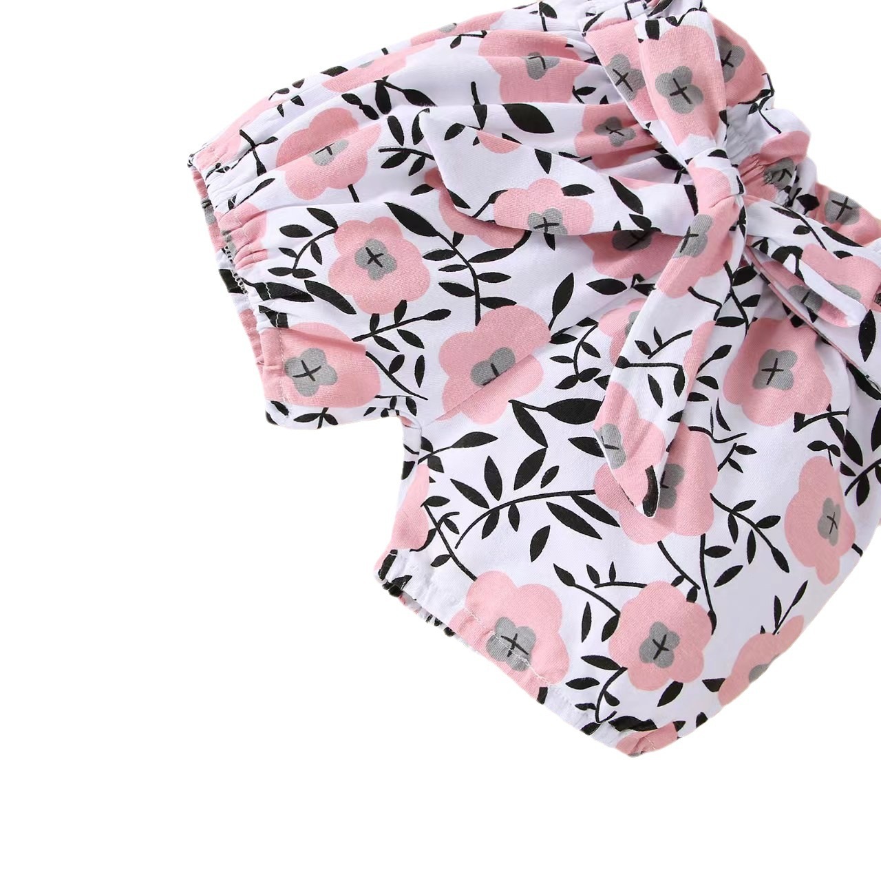 Overall for new born with letters, trousers, pants, headband, scarf, with short sleeve, tight 5