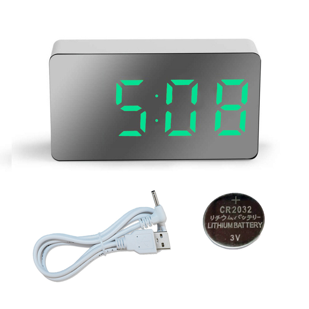 흰색 케이스 녹색 렌즈, 블랙 미러 마감 메모리 배터리 포함