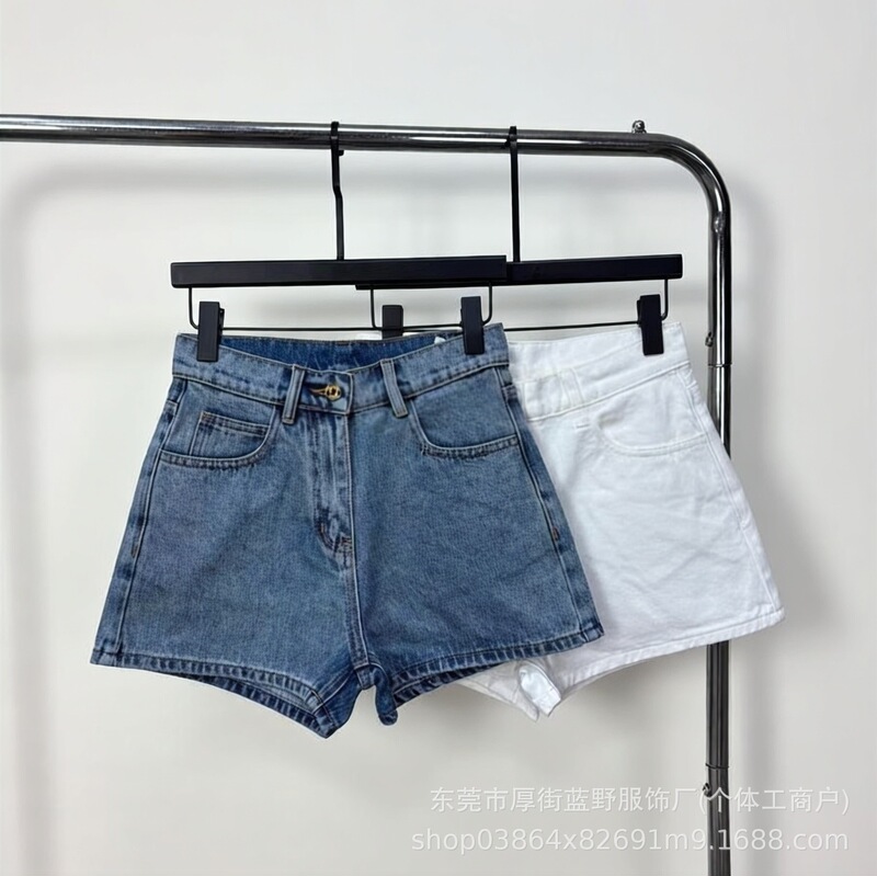Nanyou High-End 26 Summer New Korean Style Loose High-Waisted A-Line Straight Slimming Versatile Two-Tone Jeans