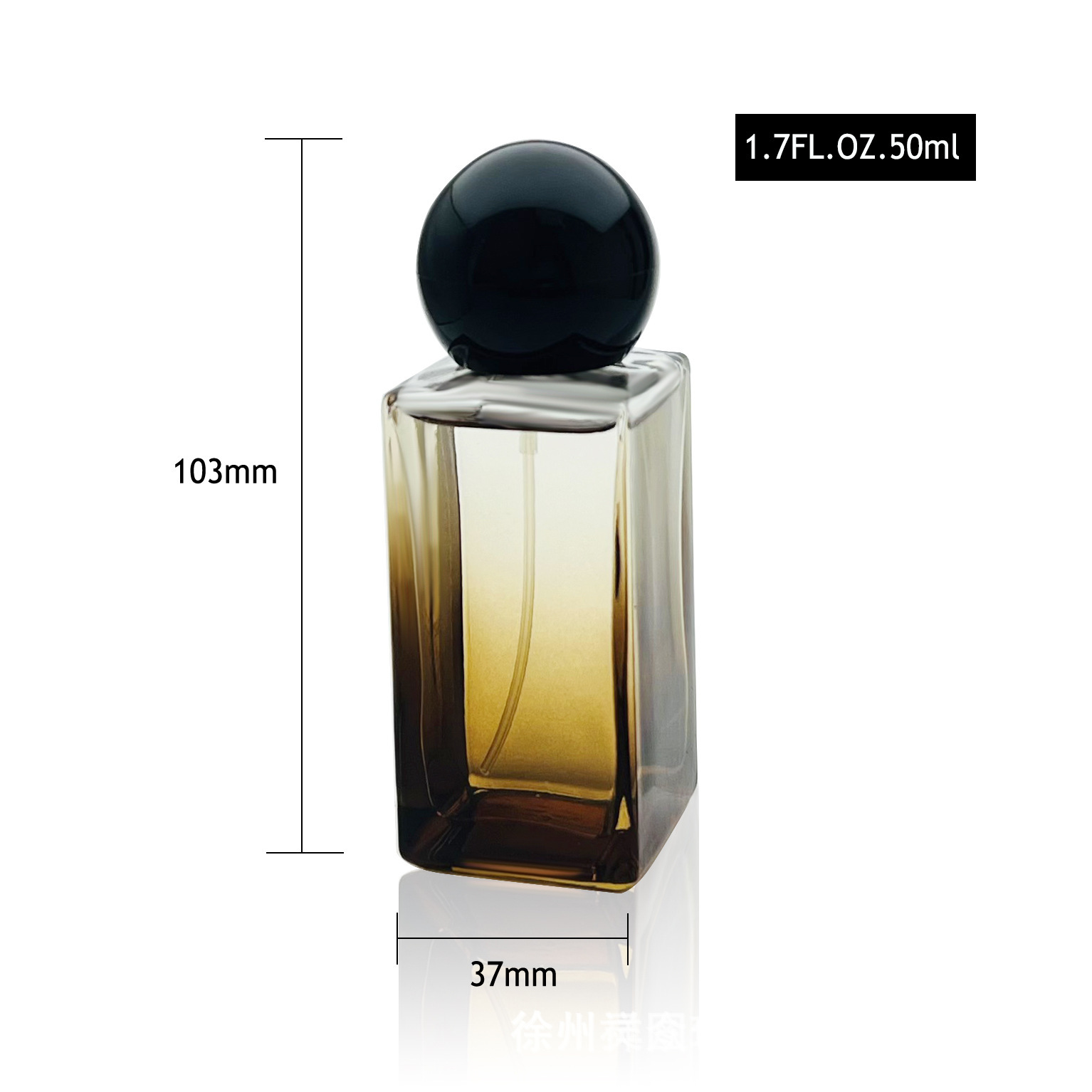 Frasco Atomizador Cuadrado Degradado para Perfume 30ml 50ml de Vidrio de Fondo Grueso image 4