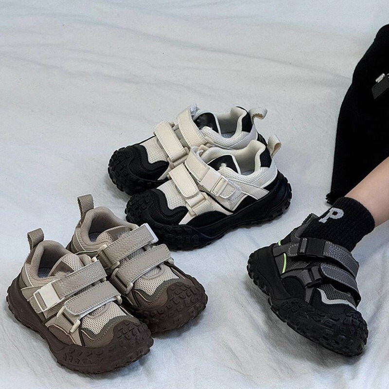 Children's Spring and Autumn Sports Shoes 2026 New Model Kids' Shoes with Velcro, Dad Shoes for Girls and Boys, Baby Shoes