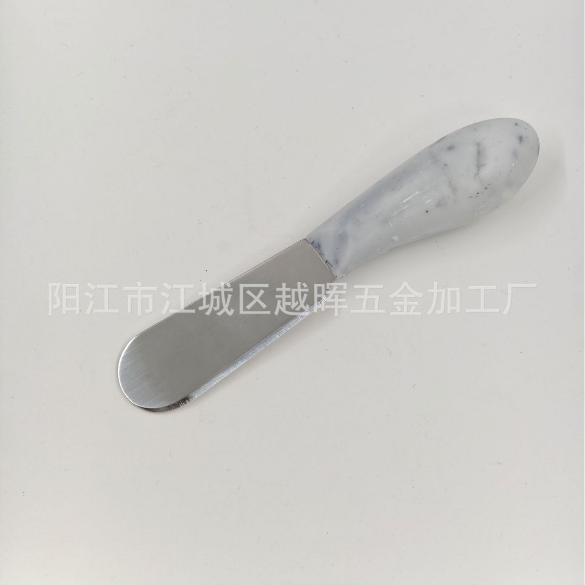 대리석 무늬 플라스틱 손잡이 크림 칼