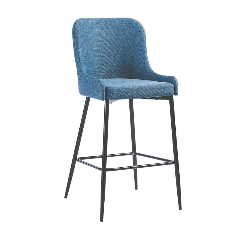 Silla de bar casera nórdica alta silla de bar respaldada alta recepción silla elevadora image 10