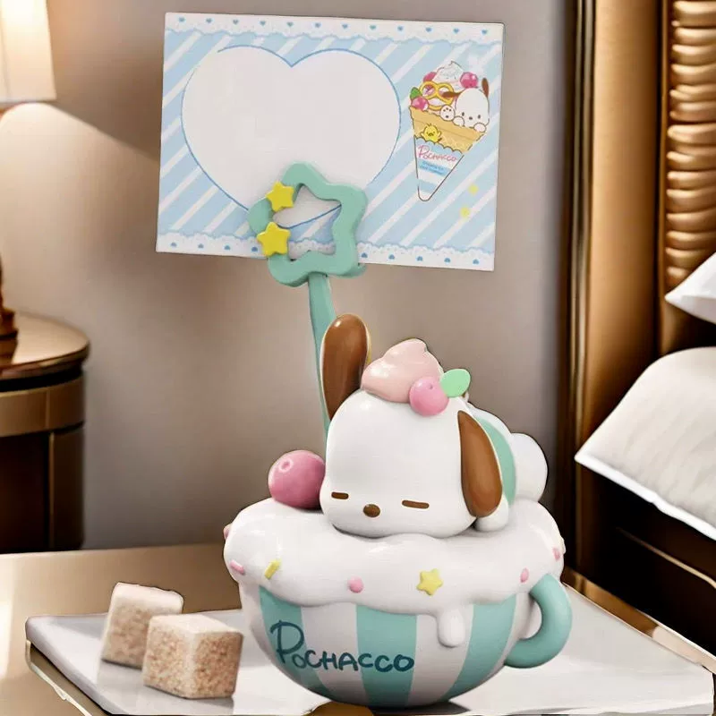 Sanrio: стикеры-закладки в виде десерта, слепой бокс, фигурка Kulomi Melody Yugui dog, настольные стикеры-украшения, подарок на день рождения