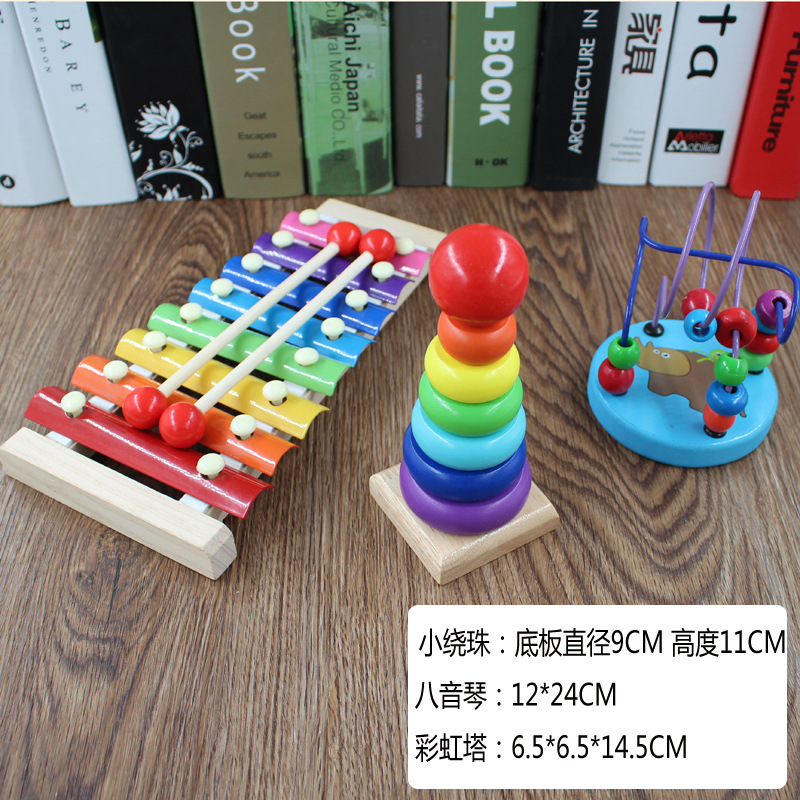 작은 와인딩 구슬 + 옥타브 + 레인보우 타워