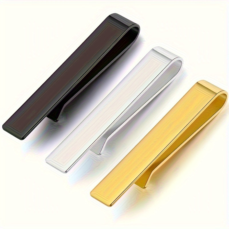 Amazon's Popular European and American Letter Metal Tie Accessories for Men, Creative Stainless Steel Tie Clips and Cufflinks with Any Engraving