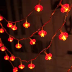 メーカー卸売りled太陽エネルギー装飾ランプ新年旧正月の祝日の庭が明るくなって赤い提灯のランプを配置する