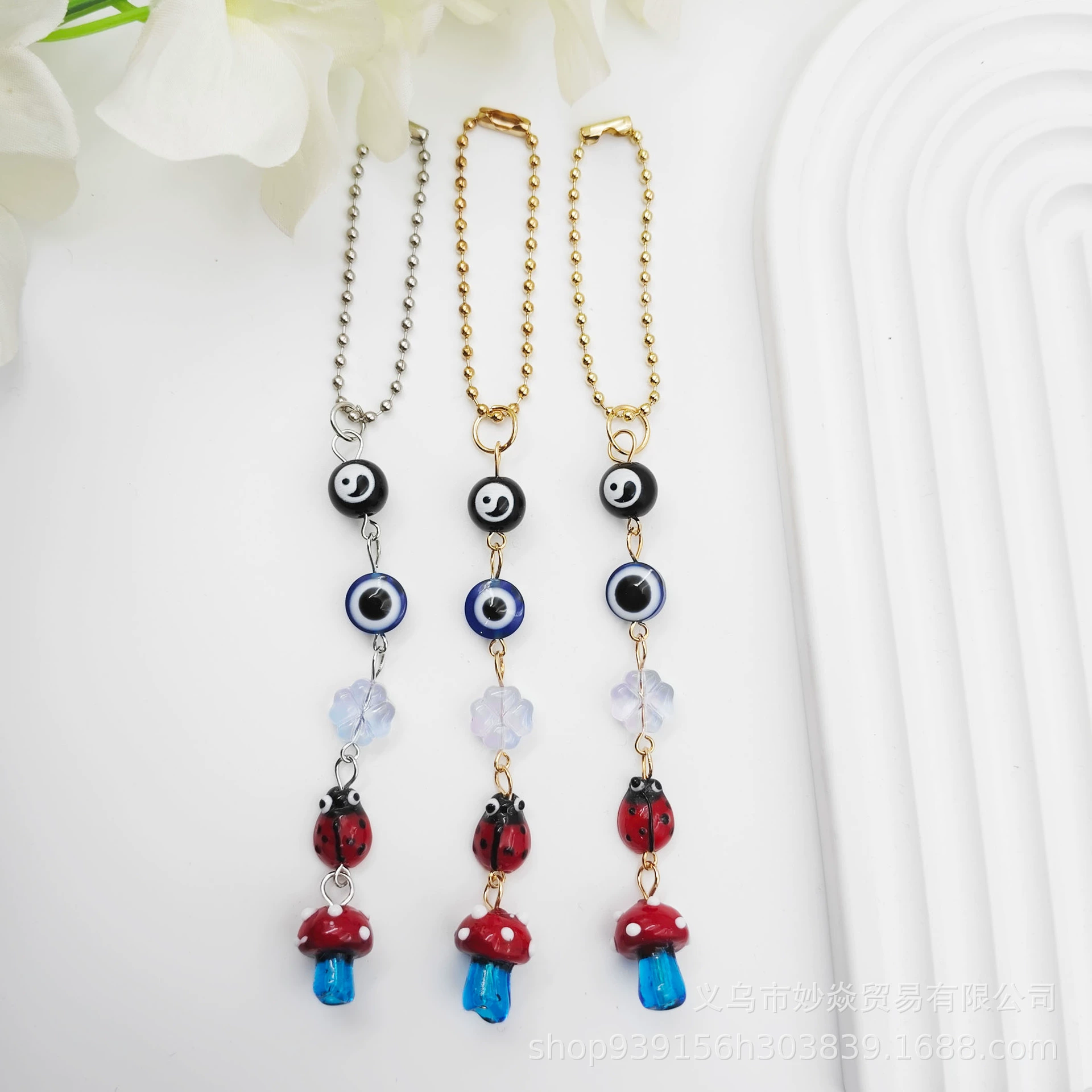 Creative keychain, bag, purse, mobile phone, pendant, Amazon, DIY