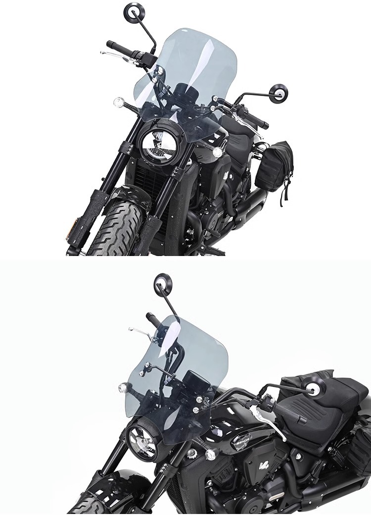 Muscle car Wolf suitable for Benda black flag 500 windshield windshield front wind baffle pedal modification adjustable Special