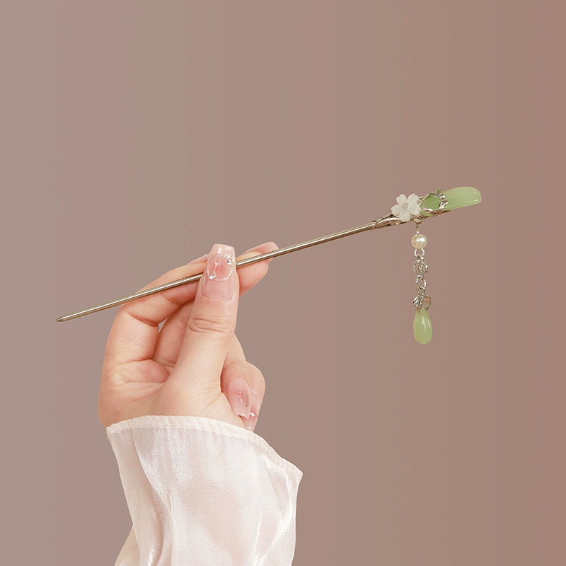 Hairpin Hanfu заколка для волос, орхидея цветочный декоративный аксессуар для волос, простая элегантная китайская стиль