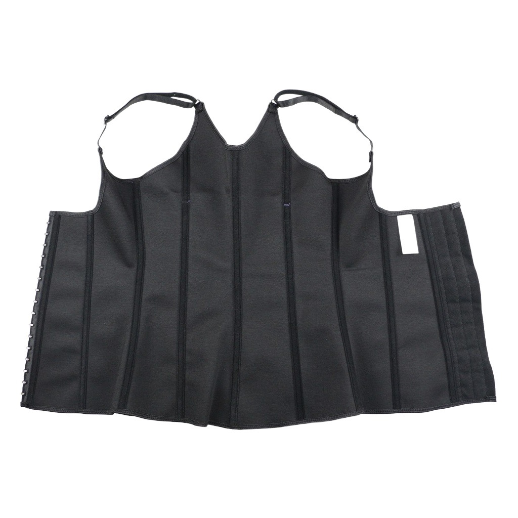 Suministro directo de fábrica de tres capas 9 hueso de acero correa de hombro ajustable corsé de goma chaleco látex cintura corsé vientre que forma la ropa