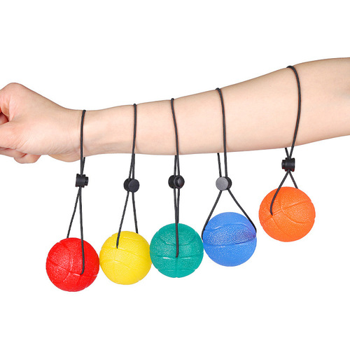 Anti-drop hand grip ball with rope for men and women to exercise their fingers for massage, leisure and decompression fitness equipment