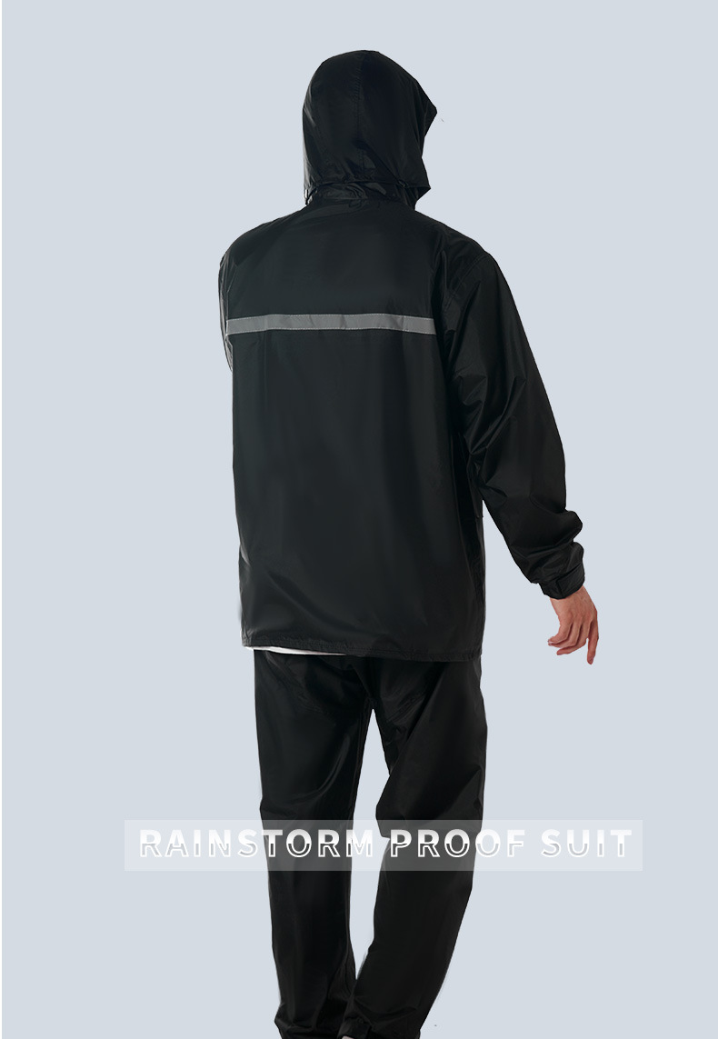 牛津双层分体雨衣雨裤套装