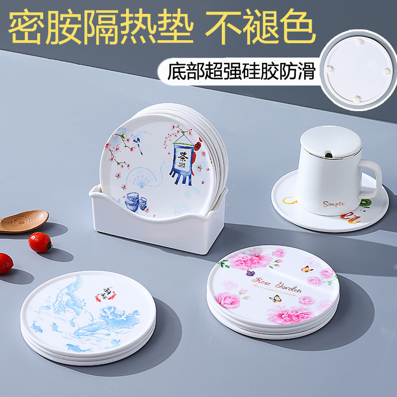 Non-Slip Insulation Mat Dining Table Dish Plate Melamine Cartoon High Temperature Resistant European Style Anti-Scalding Home Dining Mat Casserole Plate Cup Mat Non-Slip Insulation Mat Dining Table Dish Plate Melamine Cartoon High Temperature Resistant European Style Anti-Scalding Home Dining Mat Casserole Plate Cup Mat