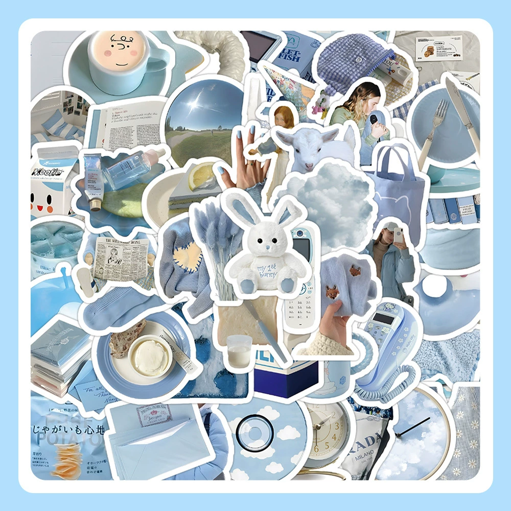 Sticker Pack, multi-design aesthetic stickers, 8×8 cm high-quality sheets, assorted counts 60–103 pcs