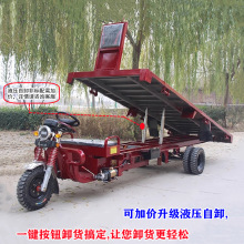 厂家供应载重大三轮电瓶车场地搬运方向盘送货敞开式可配增程器