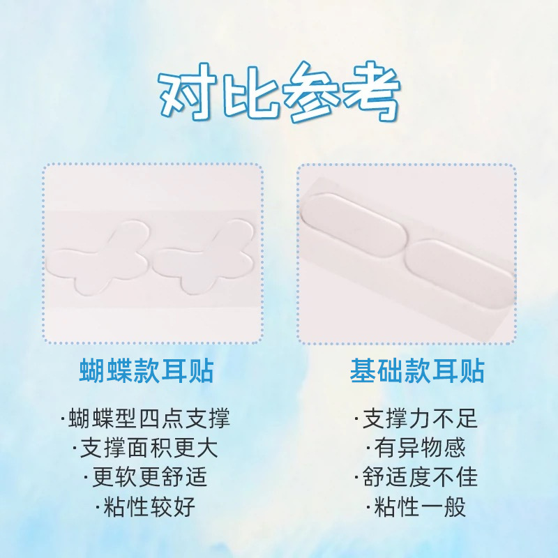 蝶々型の精霊の耳を貼って写真を撮ります。|undefined