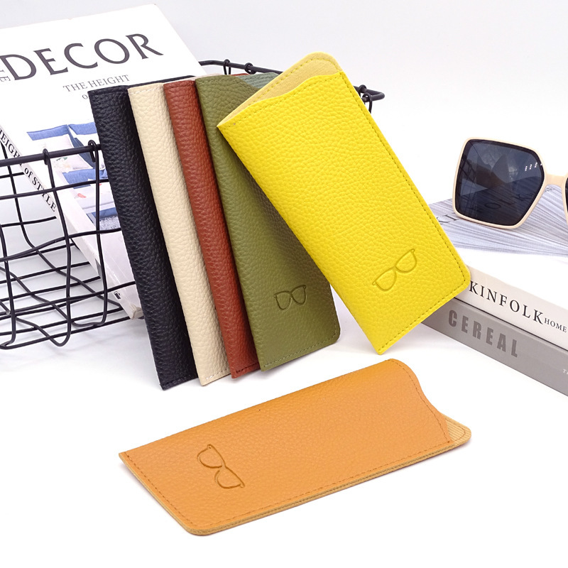 New Portable Glasses Pouch Leather Knife Pocket Lychee Pattern Sunglasses Case Thickened Glasses Sunglasses Case New Portable Glasses Pouch Leather Knife Pocket Lychee Pattern Sunglasses Case Thickened Glasses Sunglasses Case