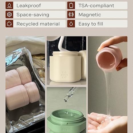 旅行容器Travel container 身体护理胶囊套装磁性分装盒|undefined
