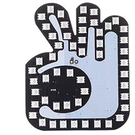 Luz de dedo del coche transfronteriza Luz de gesto luz de advertencia multifunción del coche luz trasera anticolisión Luz De Palma interactiva