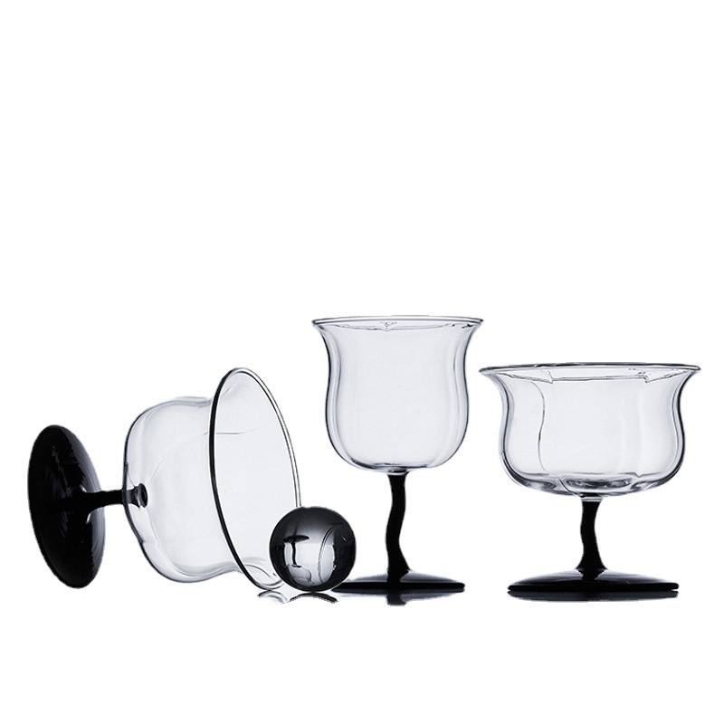 Linglan Copa vintage copa de vino tinto cóctel taza postre francés Internet celebridad bebida fábrica al por mayor
