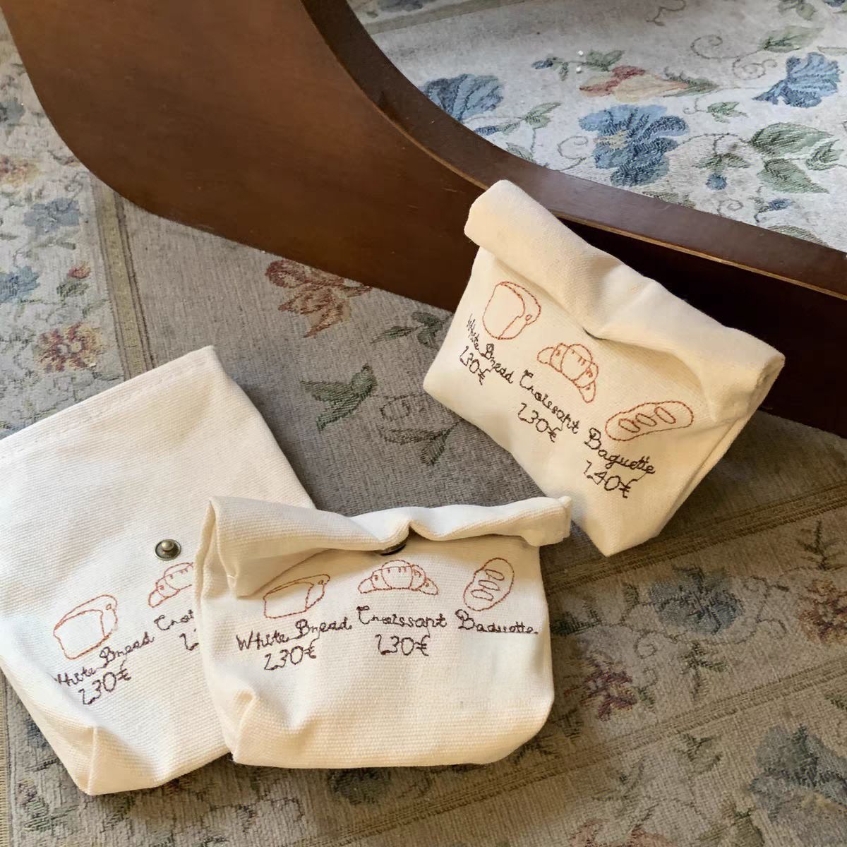 厂家定制棉布袋可爱小帆布化妆包迷你便携耳机首饰品大容量包装袋