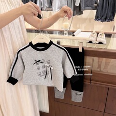 女童卫衣秋季套装2025新款儿童kitty猫衣服女宝宝上衣休闲两件套