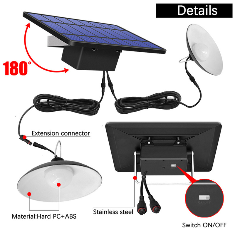 One to Two 16LED 5500mA Solar Chandelier Outdoor Home Store Garage Available Solar Shed Light