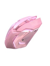 跨境批发G304粉色无线鼠标 充电鼠标机械电竞游戏RGB静音鼠标滑鼠