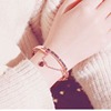 Bracelet with tassels heart-shaped, universal trend accessory, European style, Korean style