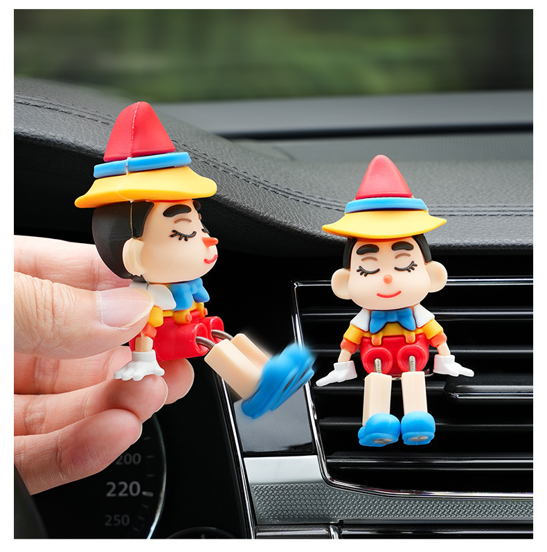 Car Cute Leg-Shaking Doll Ornaments Car Air Outlet Decoration Supplies Desktop Computer Screen Decompression and Healing