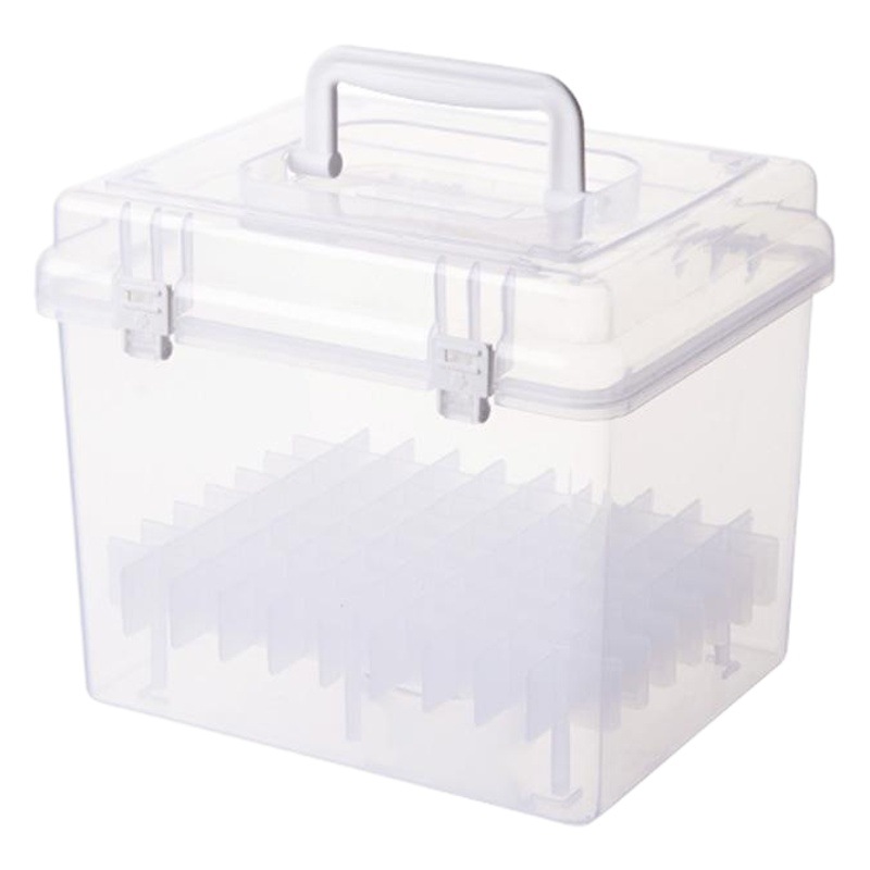 Caja de marcador caja de almacenamiento 80 unids caja transparente de plástico portátil acuarela Mark caja de la pluma