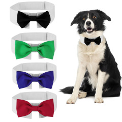 Tanpopoメーカー現物新品ハンサムペット犬蝶ネクタイマジックテープ調節ペットアクセサリー蝶結び