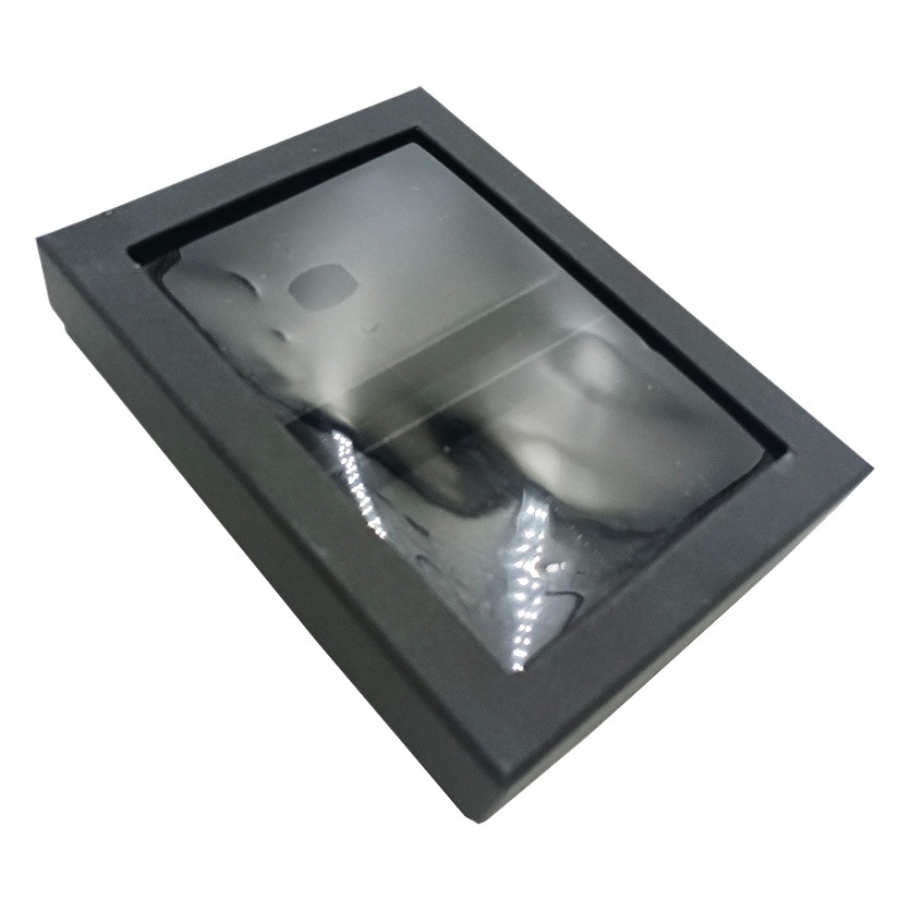 Corbata pajarita juego de 4 piezas caja de regalo caja de papel fabricante spot caja de corbata negra tapa cielo y tierra caja de embalaje dura