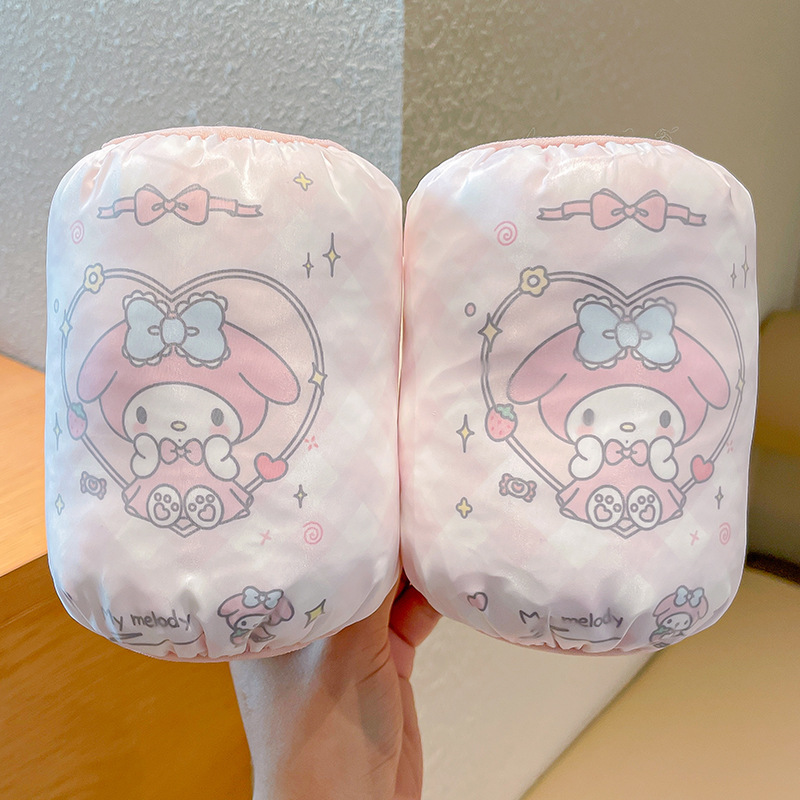 儿童袖套秋冬款女孩可爱卡通防脏套袖女童三丽鸥防水防污短款袖套|undefined